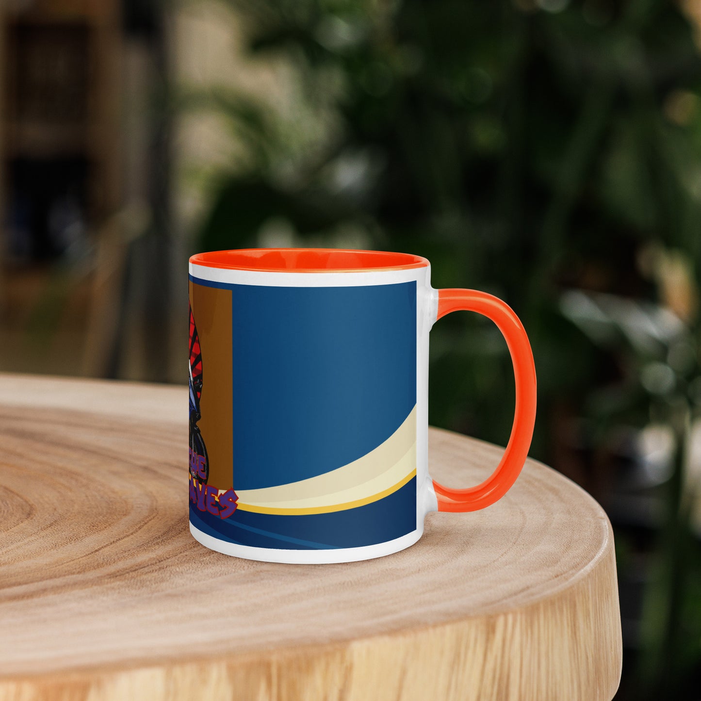 Ridin' The Soundwaves Classic Ceramic Mug with Color Inside
