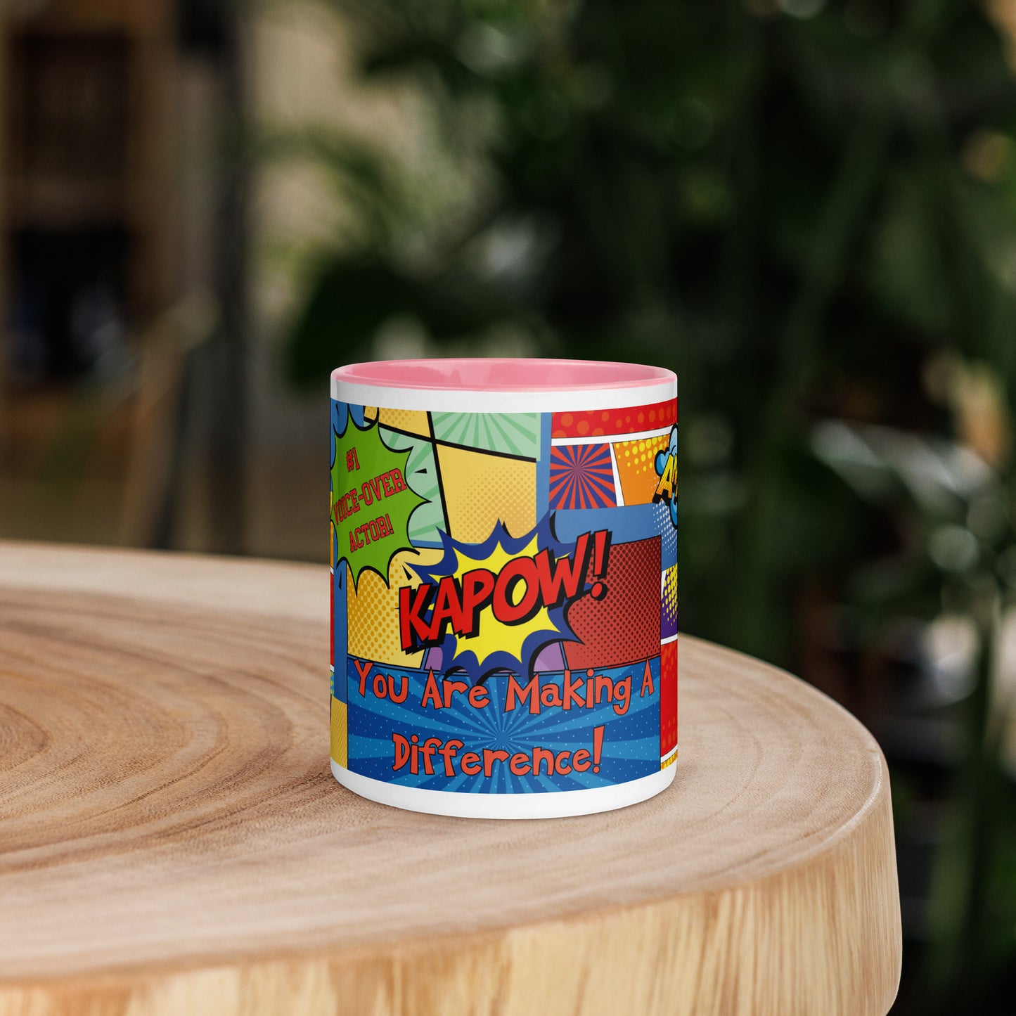 KAPOW You're Making A Difference Mug with Color Inside