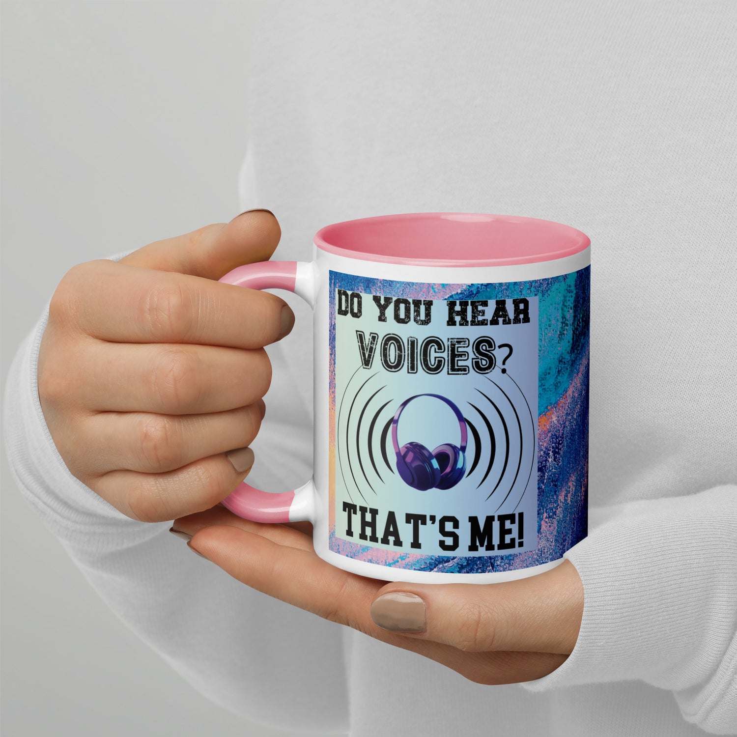 Voice Over Classic Ceramic Mug with Color Inside