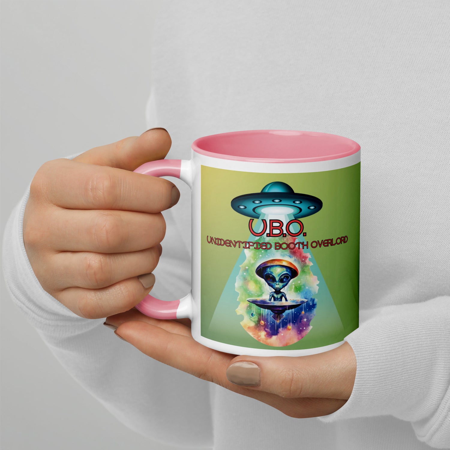 U.B.O. Unidentified Booth Overlord Mug with Color Inside