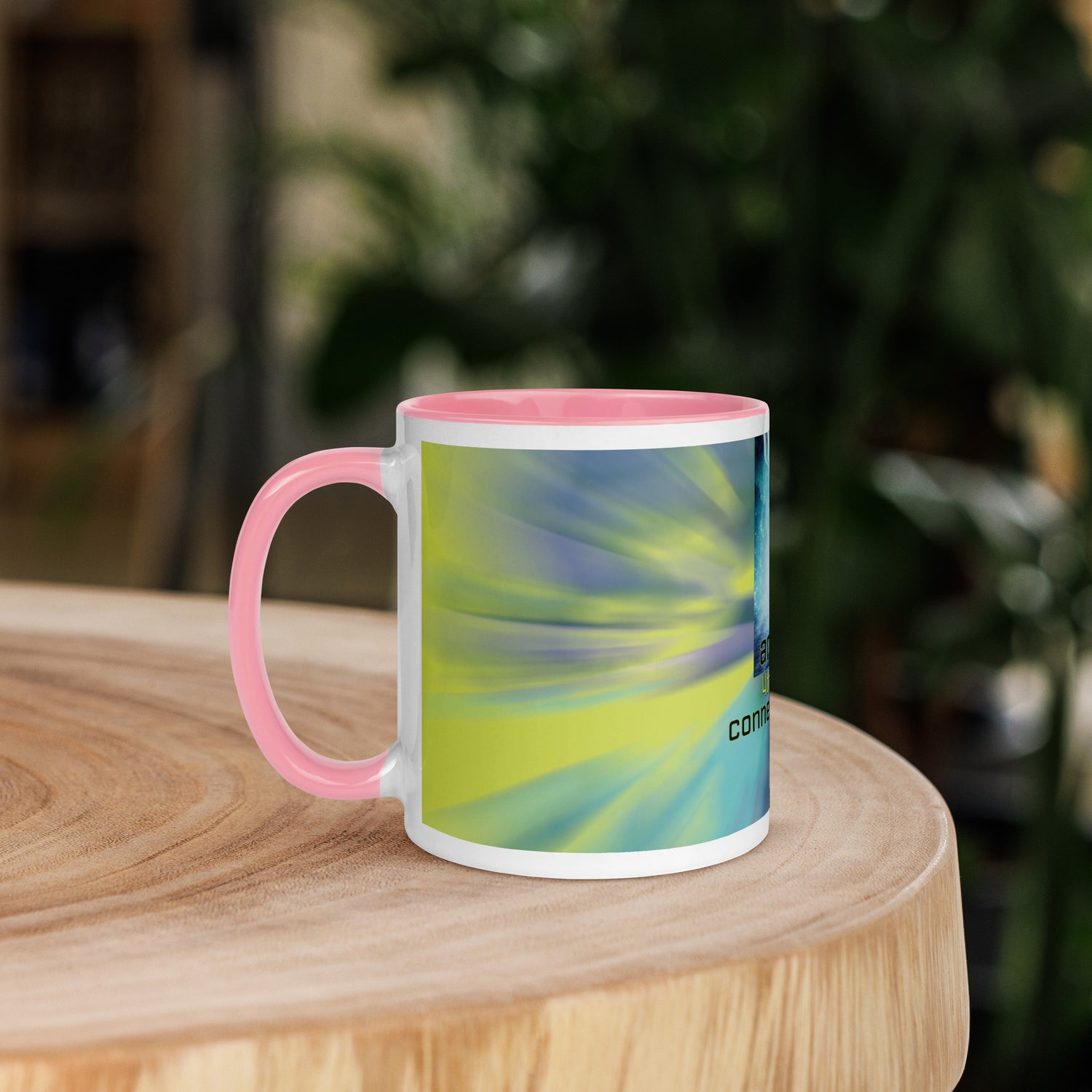 4th Heart Chakra Classic Ceramic Mug with Color Inside