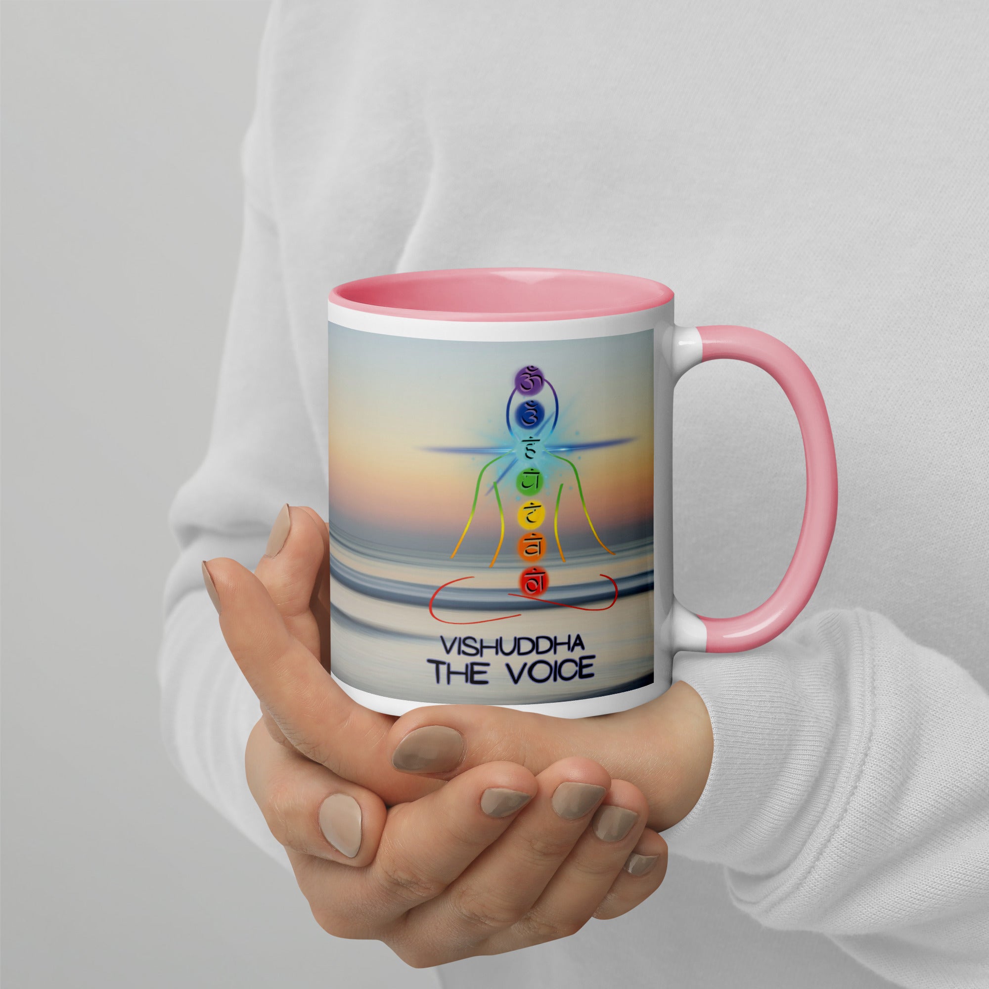 Chakra Classic Ceramic Mug with Color Inside