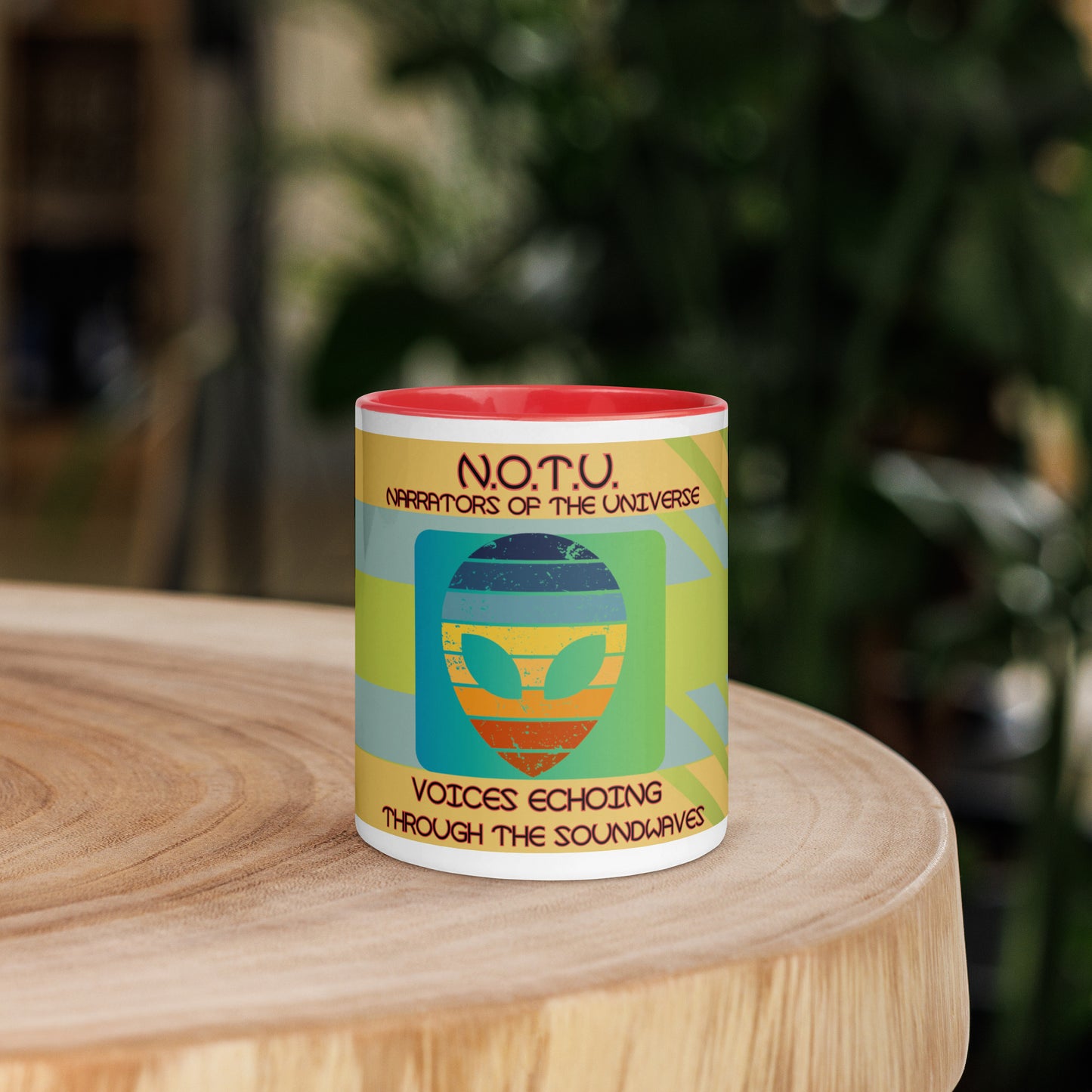 N.O.T.U. Narrators of the Universe Mug with Color Inside