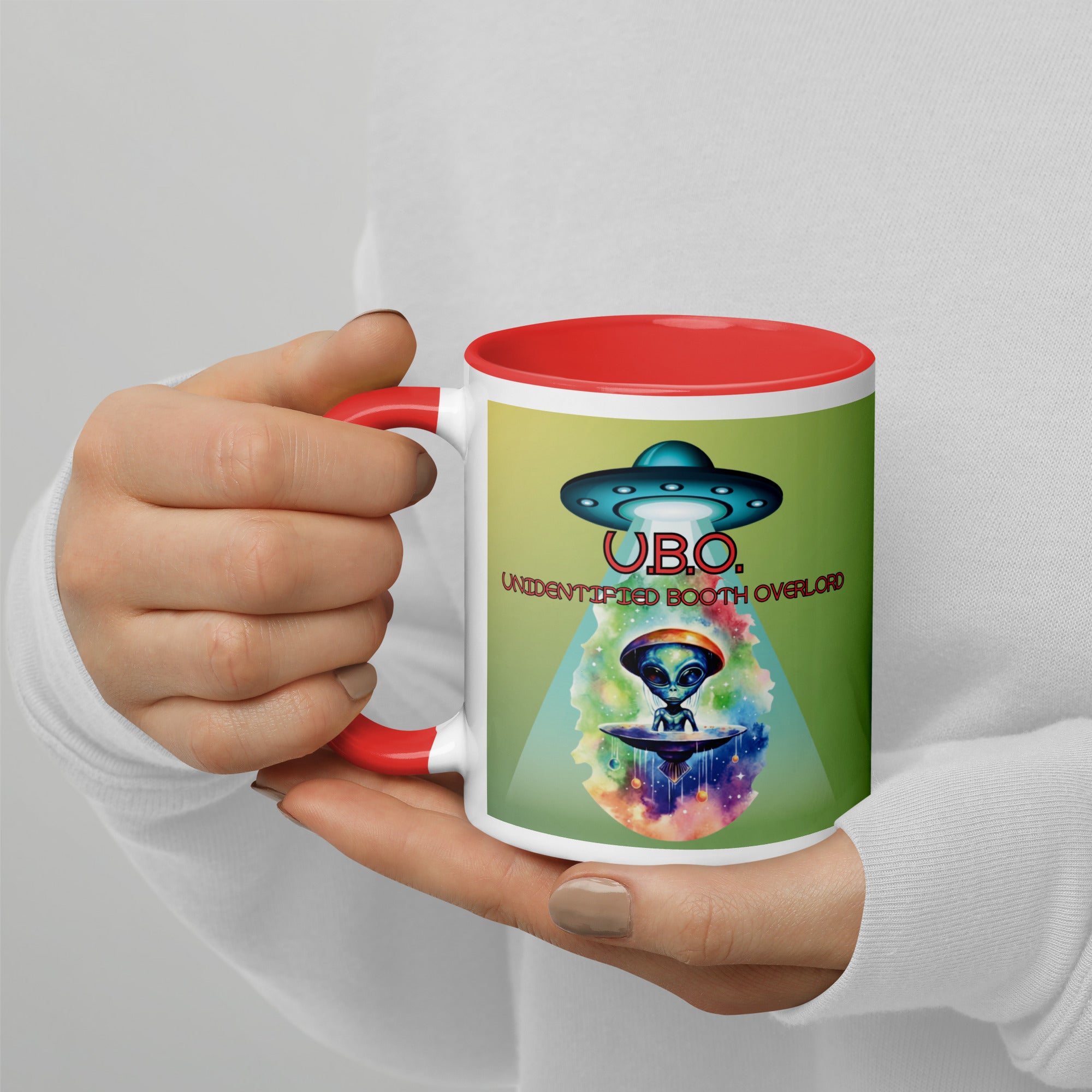 U.B.O. Unidentified Booth Overlord Mug with Color Inside