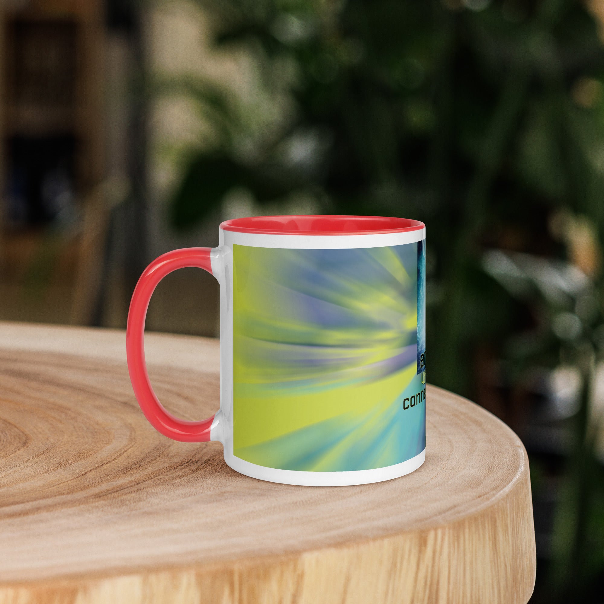 4th Heart Chakra Classic Ceramic Mug with Color Inside