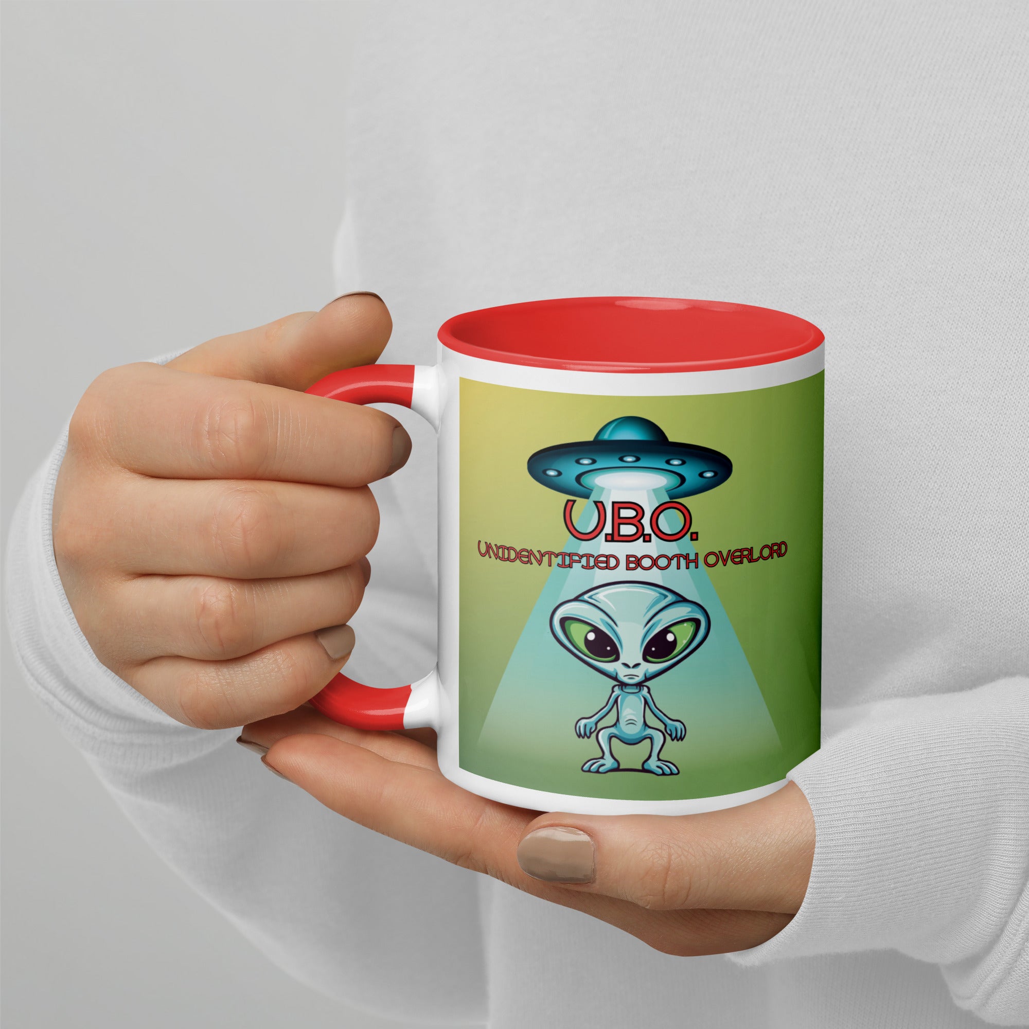 U.B.O. Unidentified Booth Overlord Mug with Color Inside