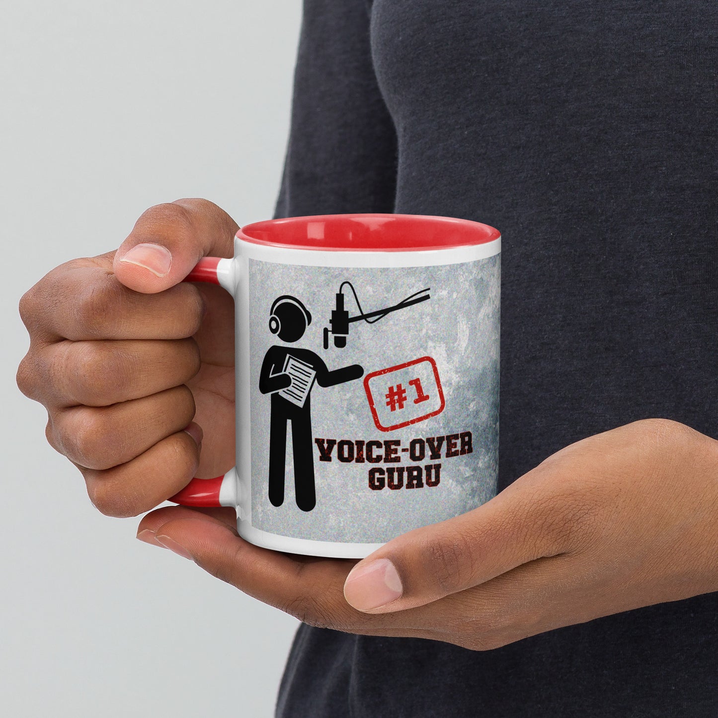 Voice Over #1 Classic Ceramic Mug with Color Inside