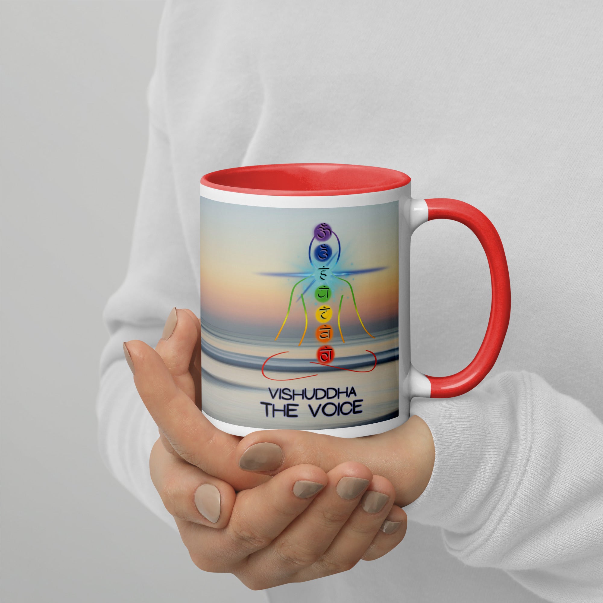 Chakra Classic Ceramic Mug with Color Inside