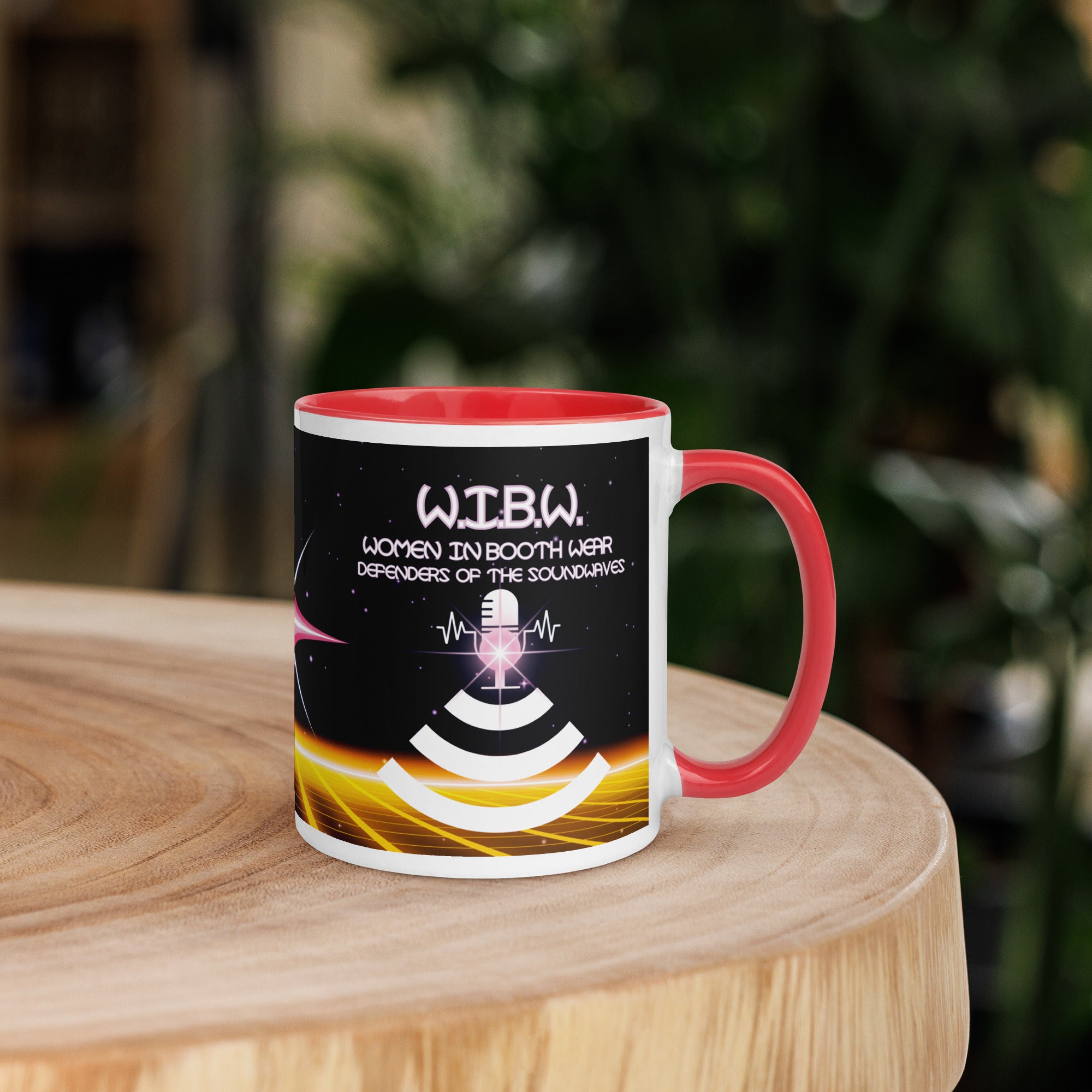 W.I.B.W. Women In Booth Wear Mug with Color Inside