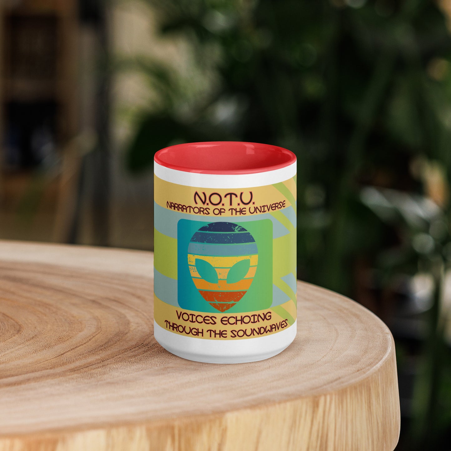 N.O.T.U. Narrators of the Universe Mug with Color Inside