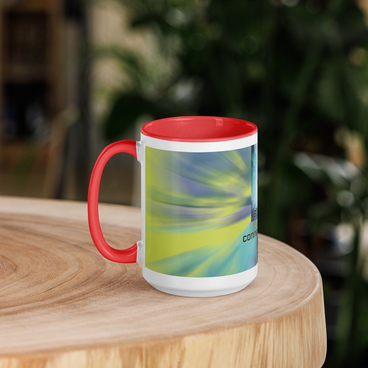 4th Heart Chakra Classic Ceramic Mug with Color Inside