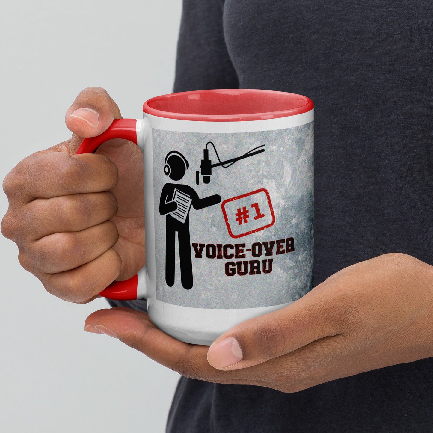 Voice Over #1 Classic Ceramic Mug with Color Inside