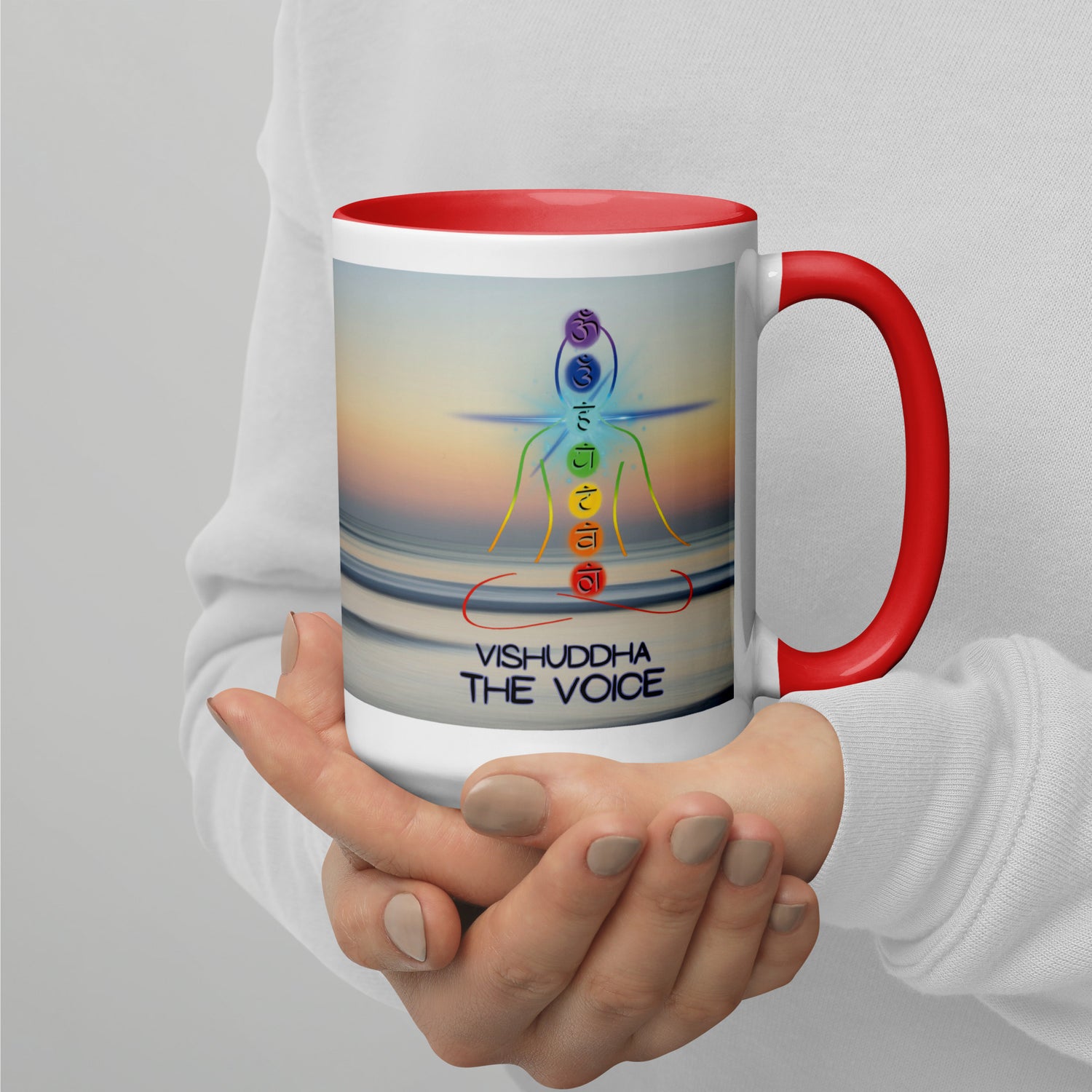 Chakra Classic Ceramic Mug with Color Inside