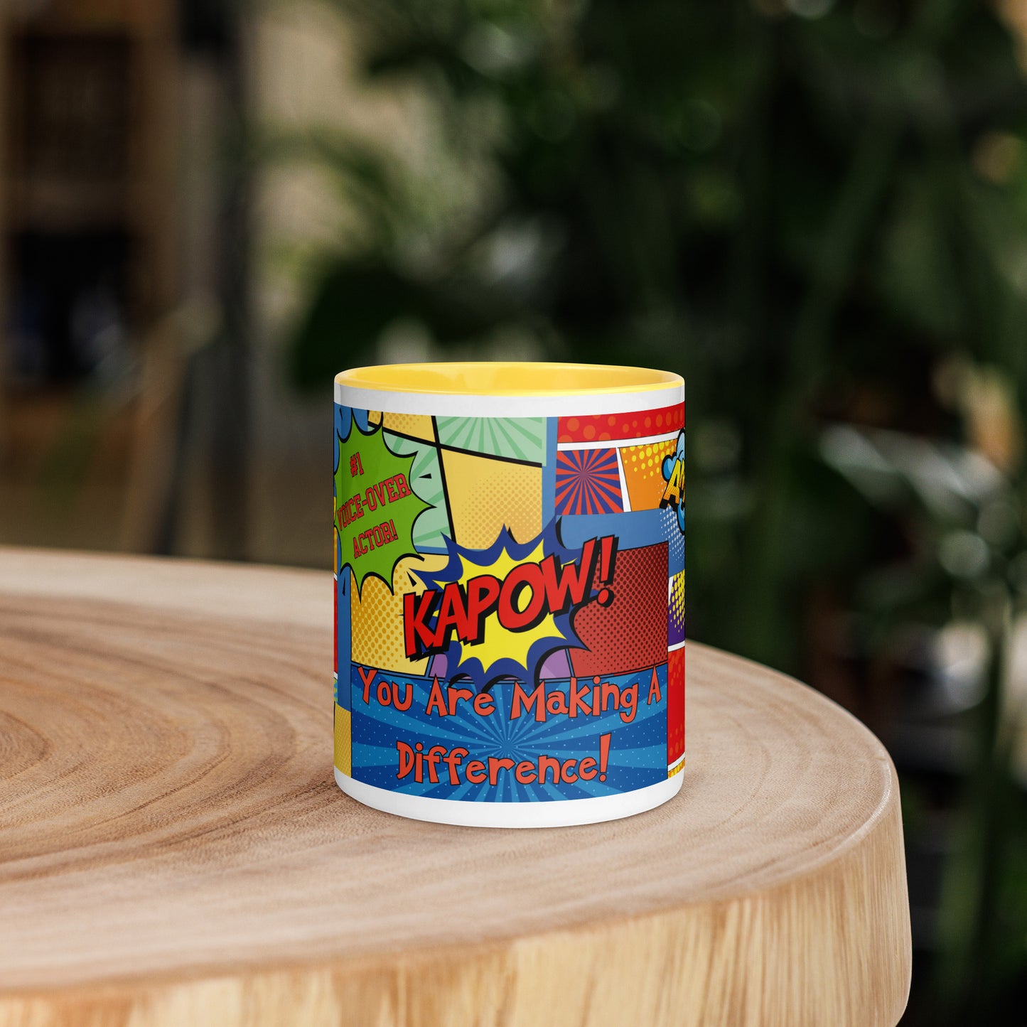 KAPOW You're Making A Difference Mug with Color Inside
