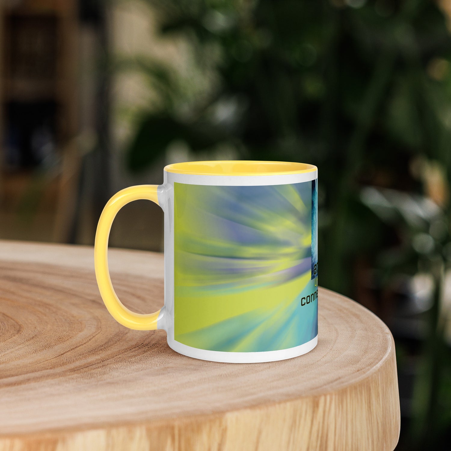 4th Heart Chakra Classic Ceramic Mug with Color Inside