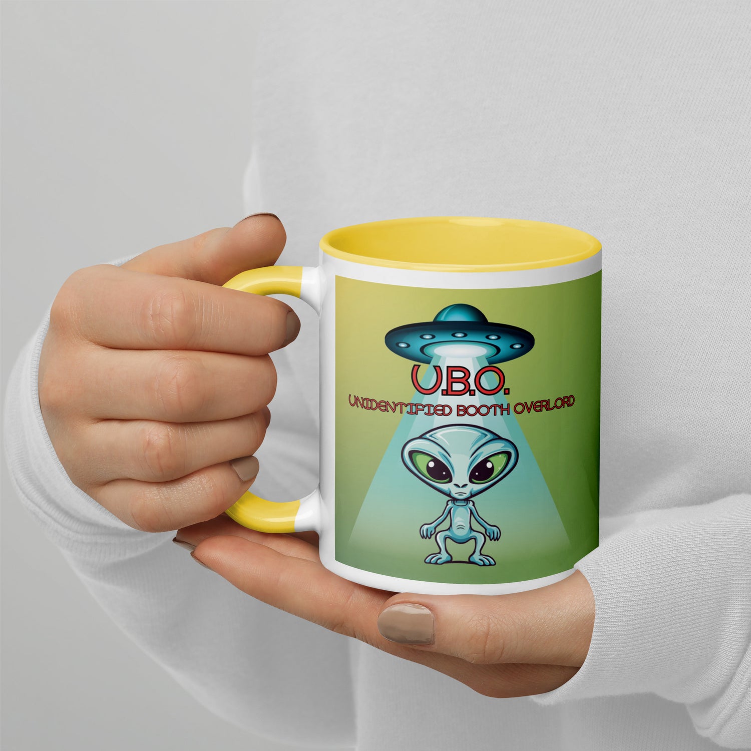 U.B.O. Unidentified Booth Overlord Mug with Color Inside