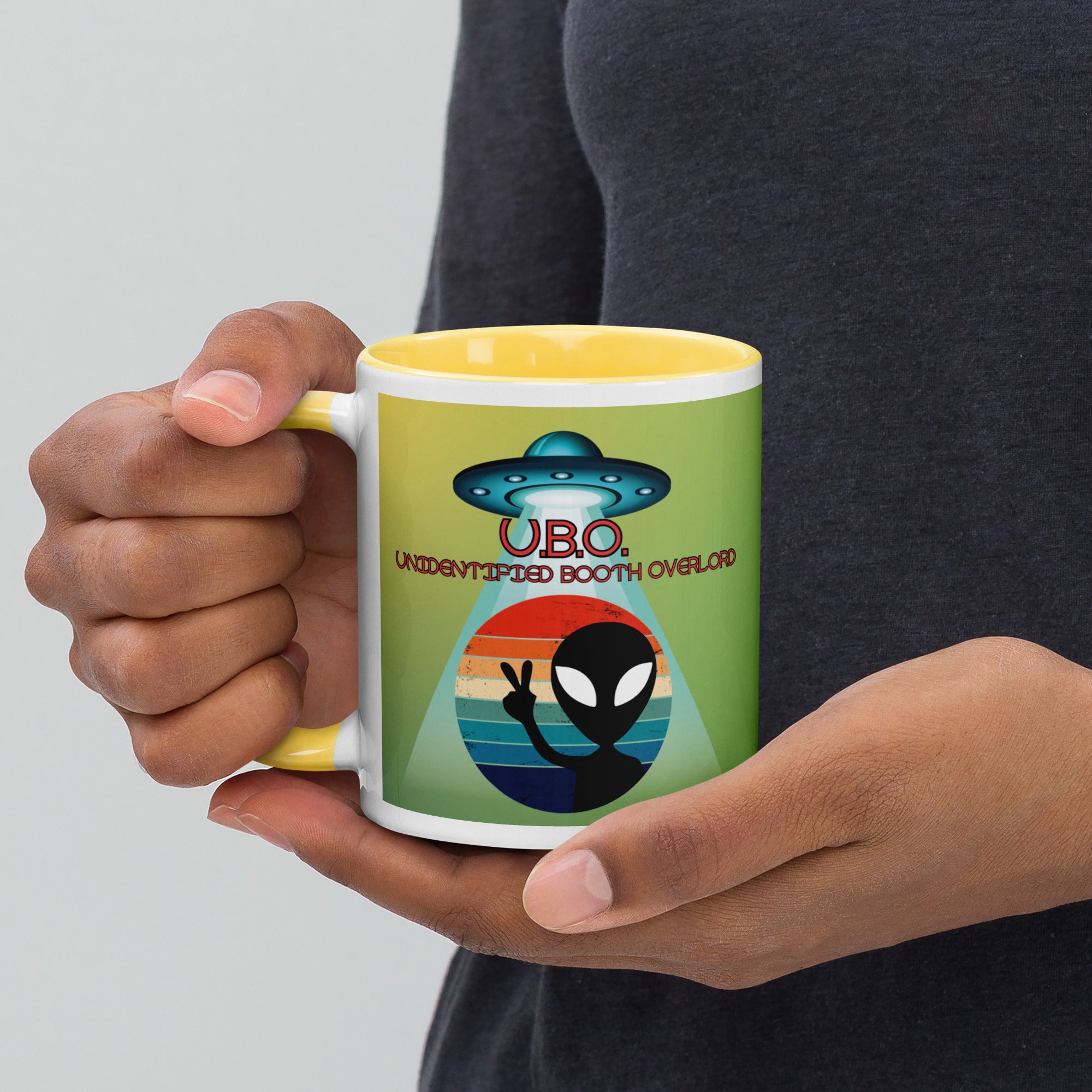 U.B.O. Unidentified Booth Overlord Classic Ceramic Mug with Color Inside