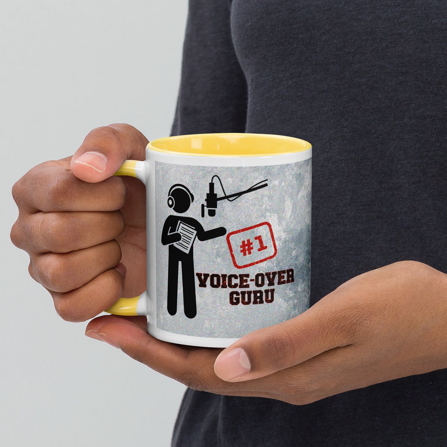 Voice Over #1 Classic Ceramic Mug with Color Inside