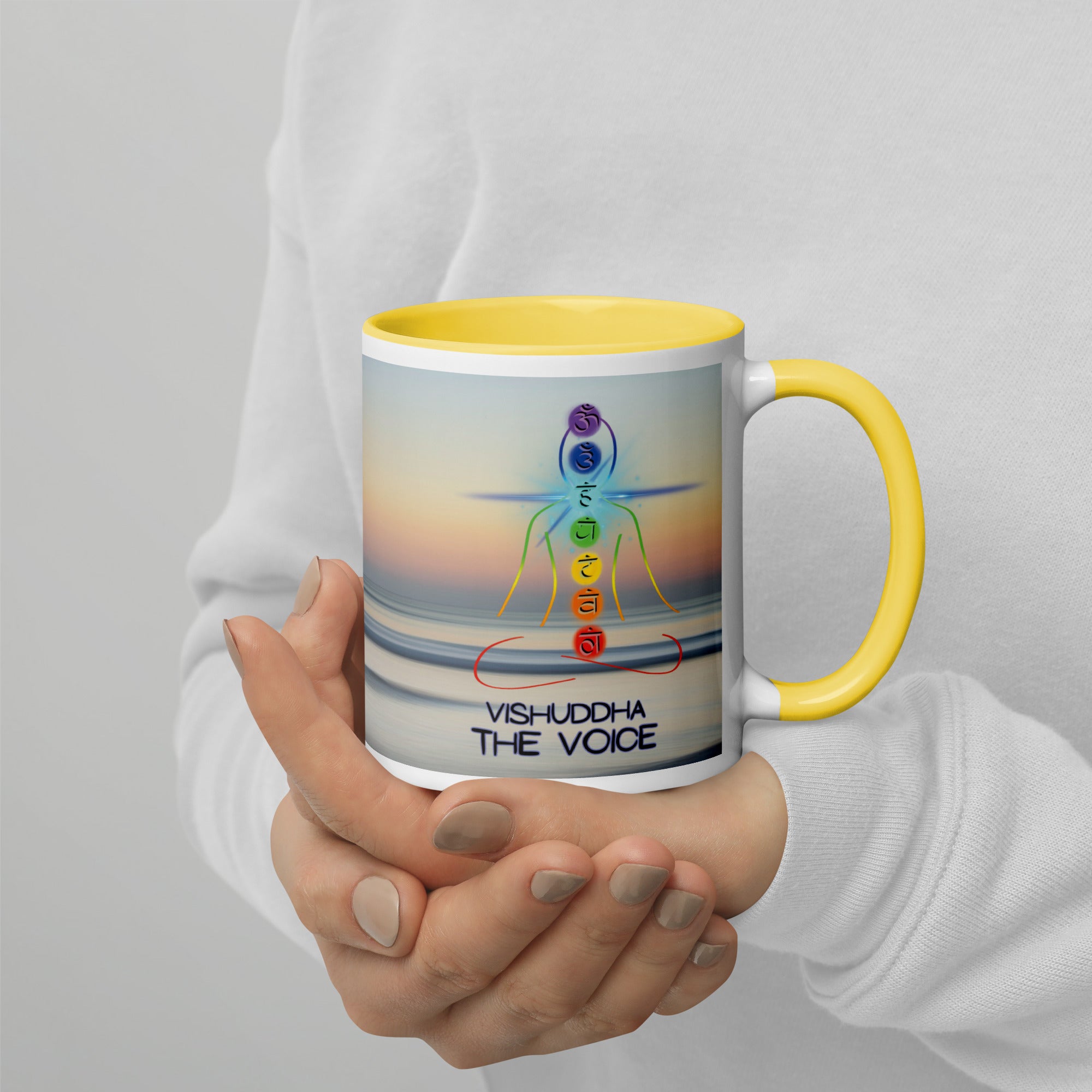 Chakra Classic Ceramic Mug with Color Inside