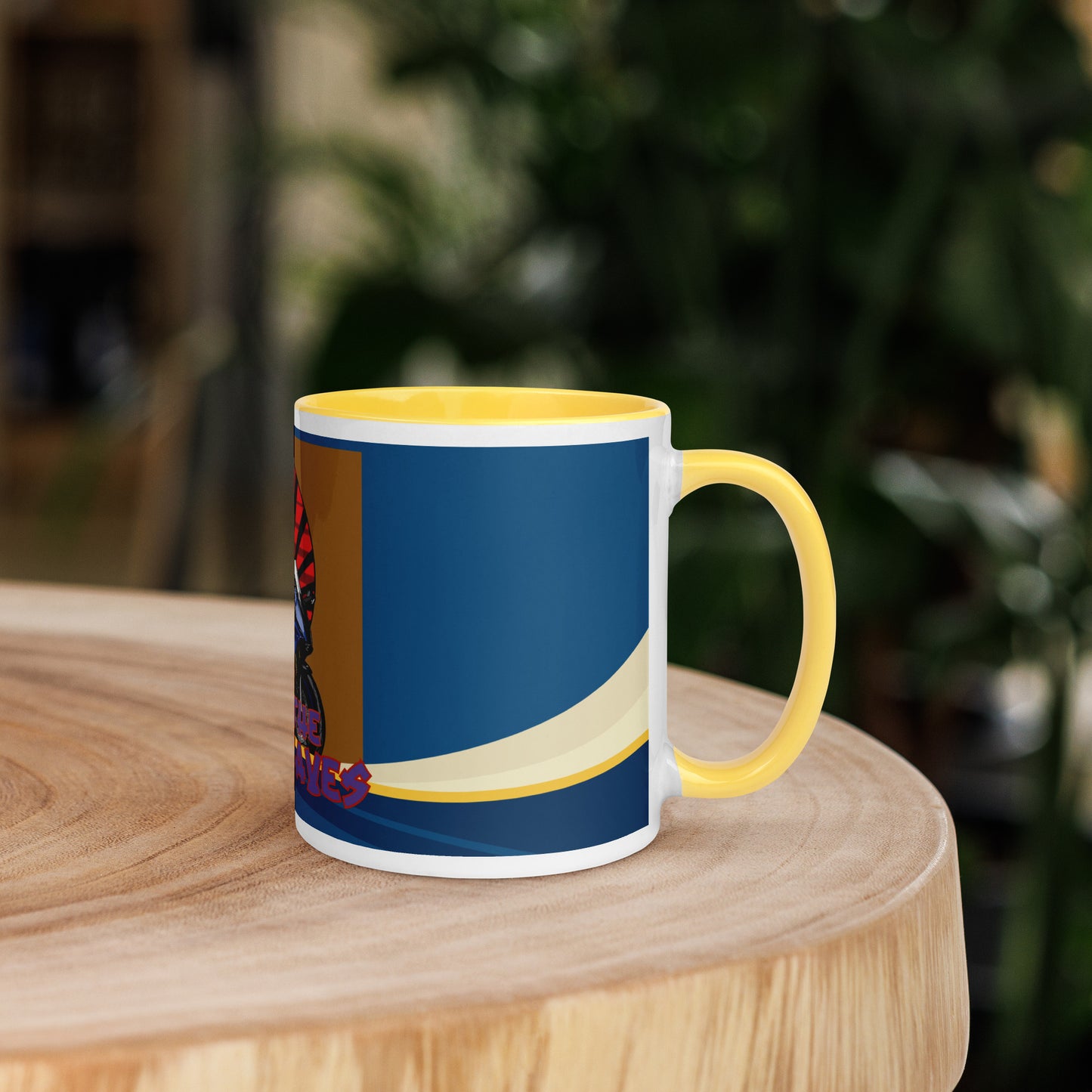 Ridin' The Soundwaves Classic Ceramic Mug with Color Inside