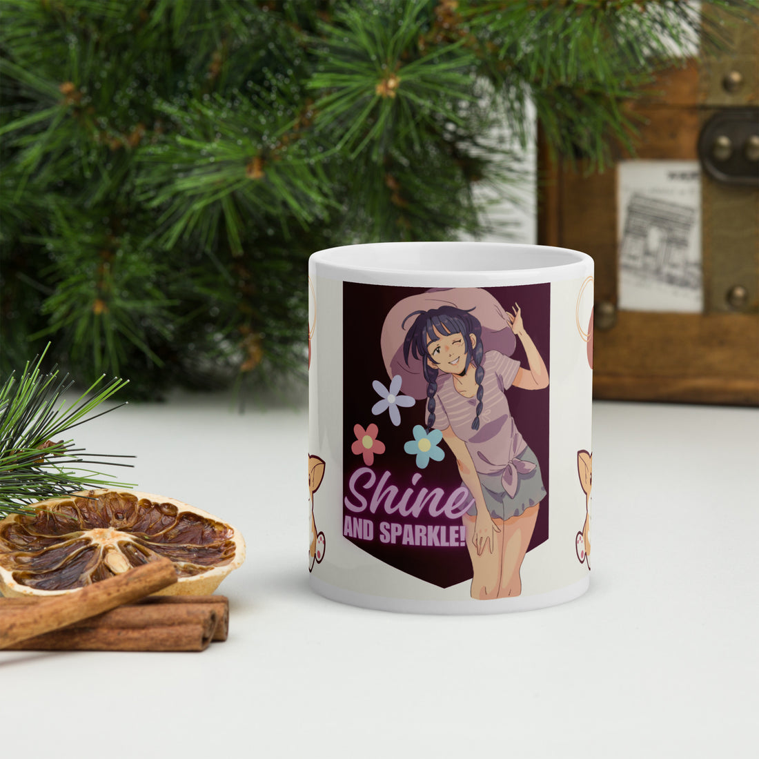 Anime SHINE: Classic White Glossy Ceramic Mug