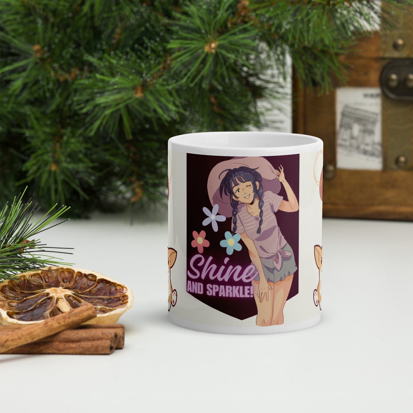 Anime SHINE: Classic White Glossy Ceramic Mug