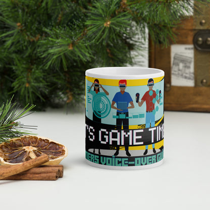 It's Game Time: Gamer Voice Over Actor: Classic White Glossy Ceramic Mug
