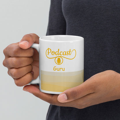 Podcast Guru Classic White Glossy Mug