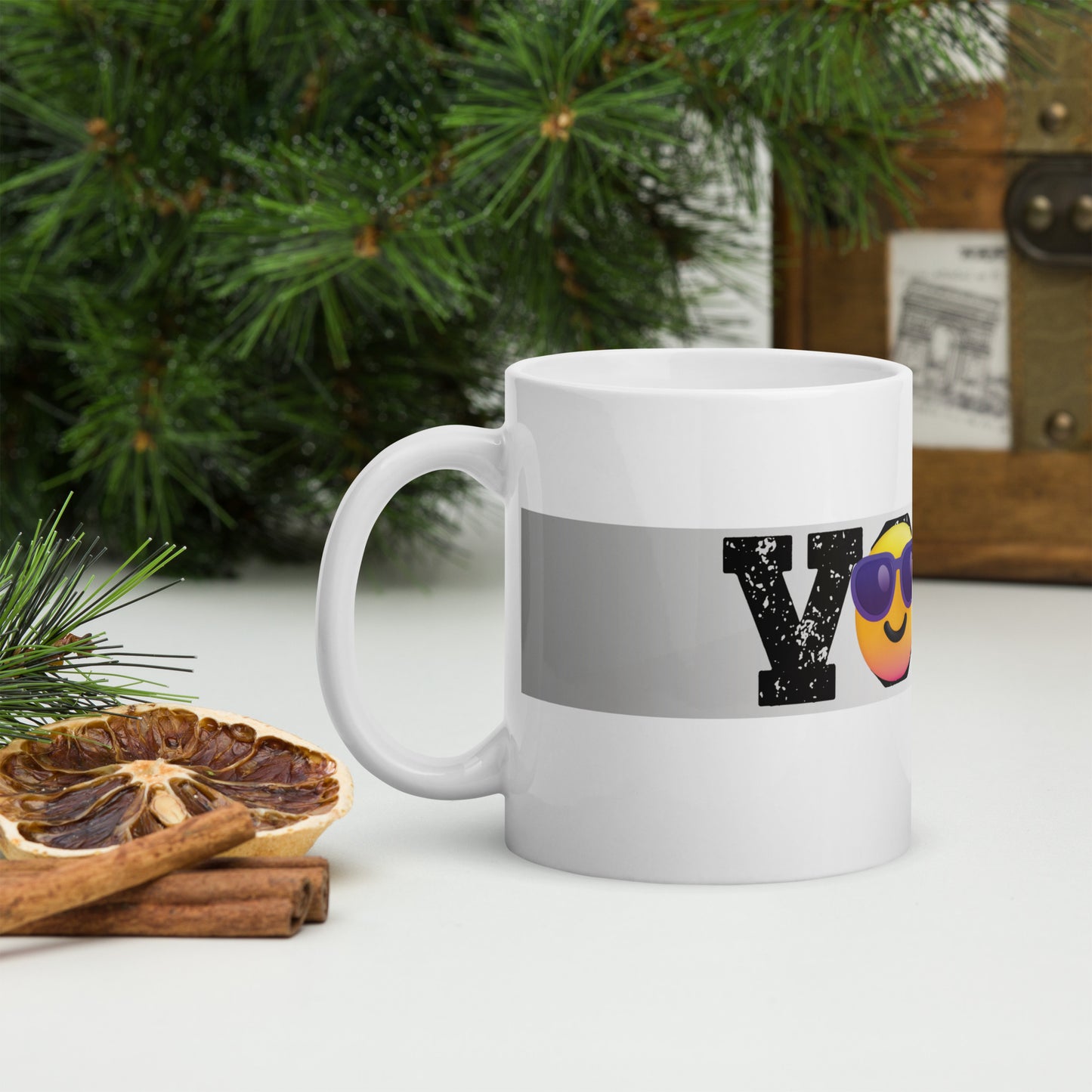 Voice Over White Glossy Mug