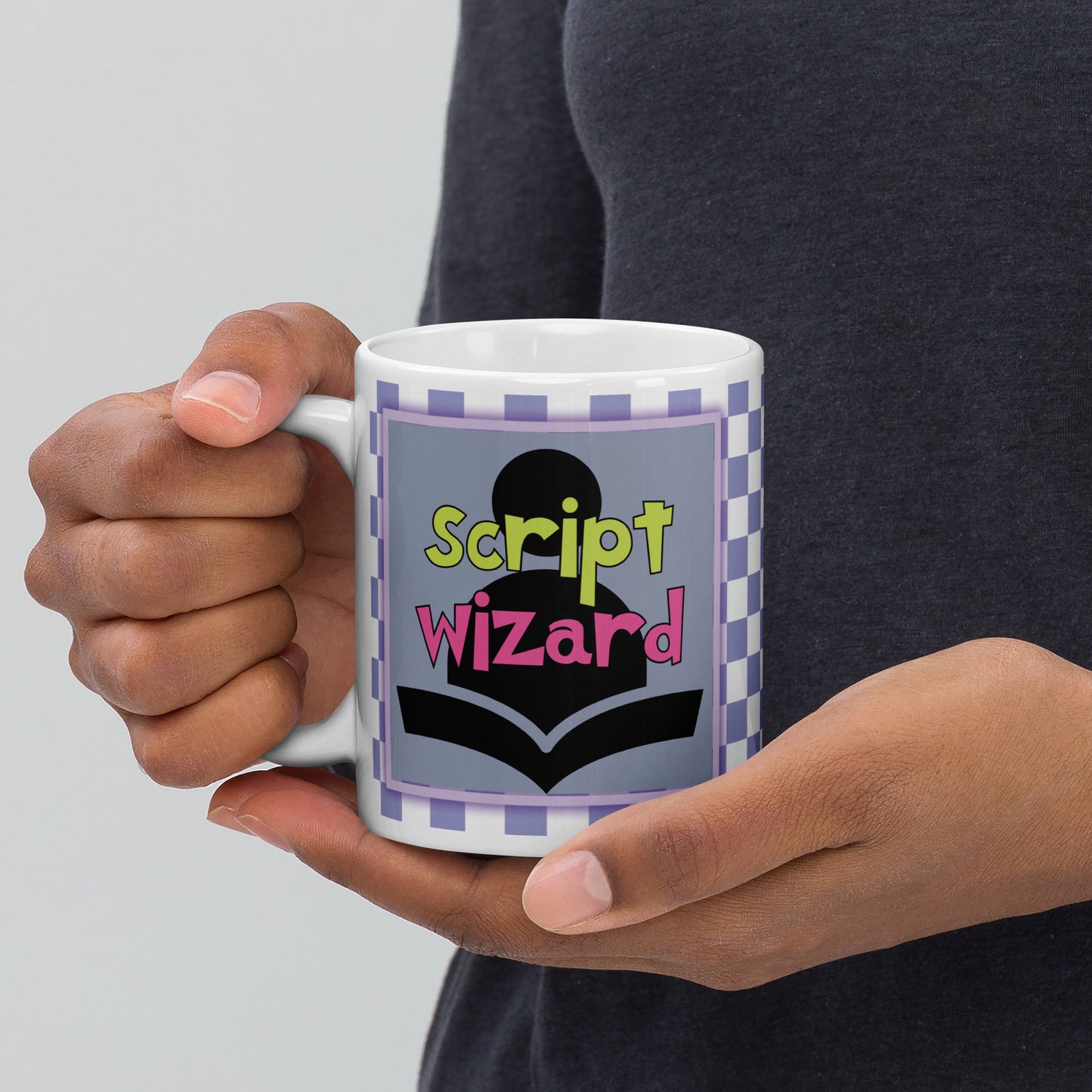 Script Wizard White Glossy Mug