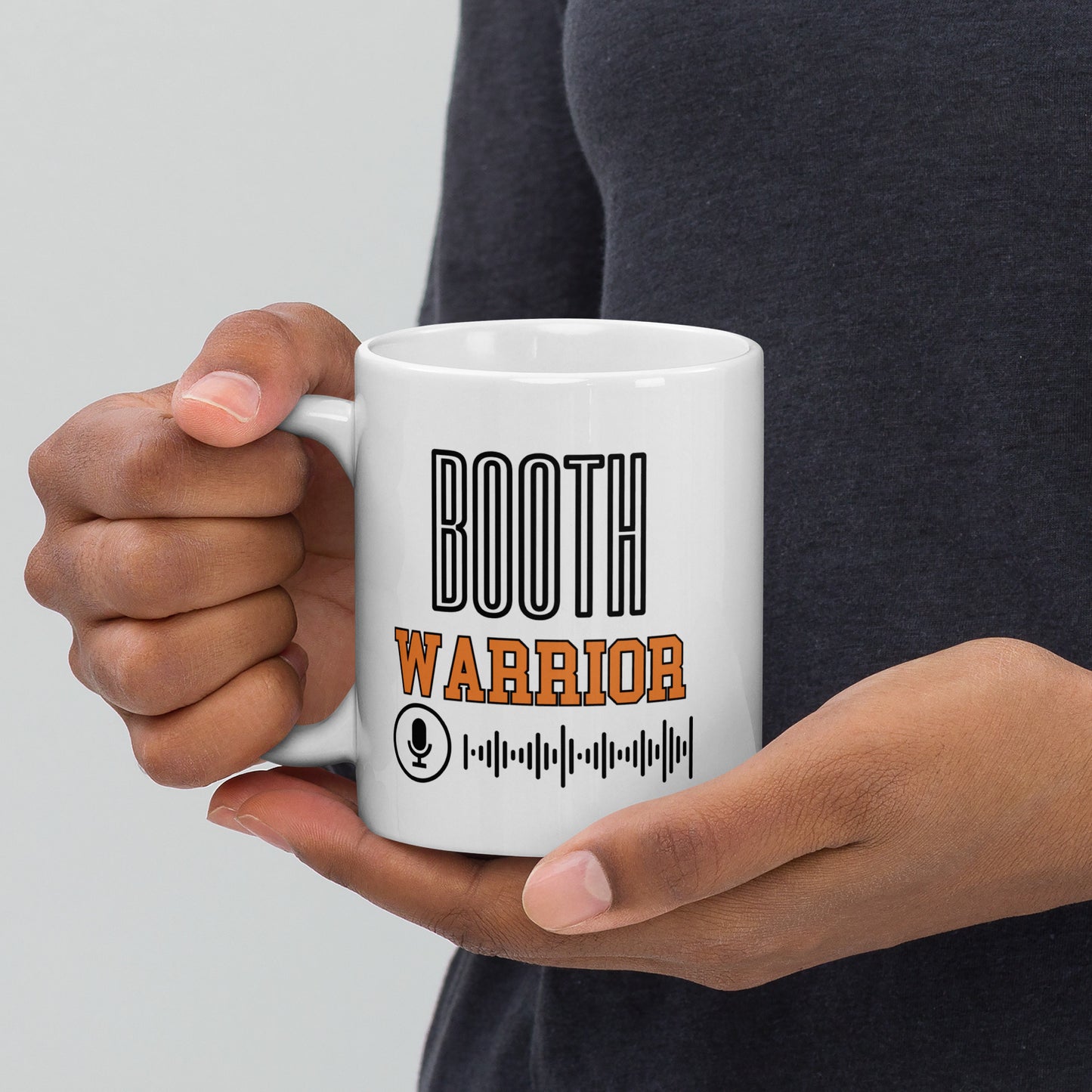 Booth Warrior Orange: Classic Ceramic White Glossy Mug