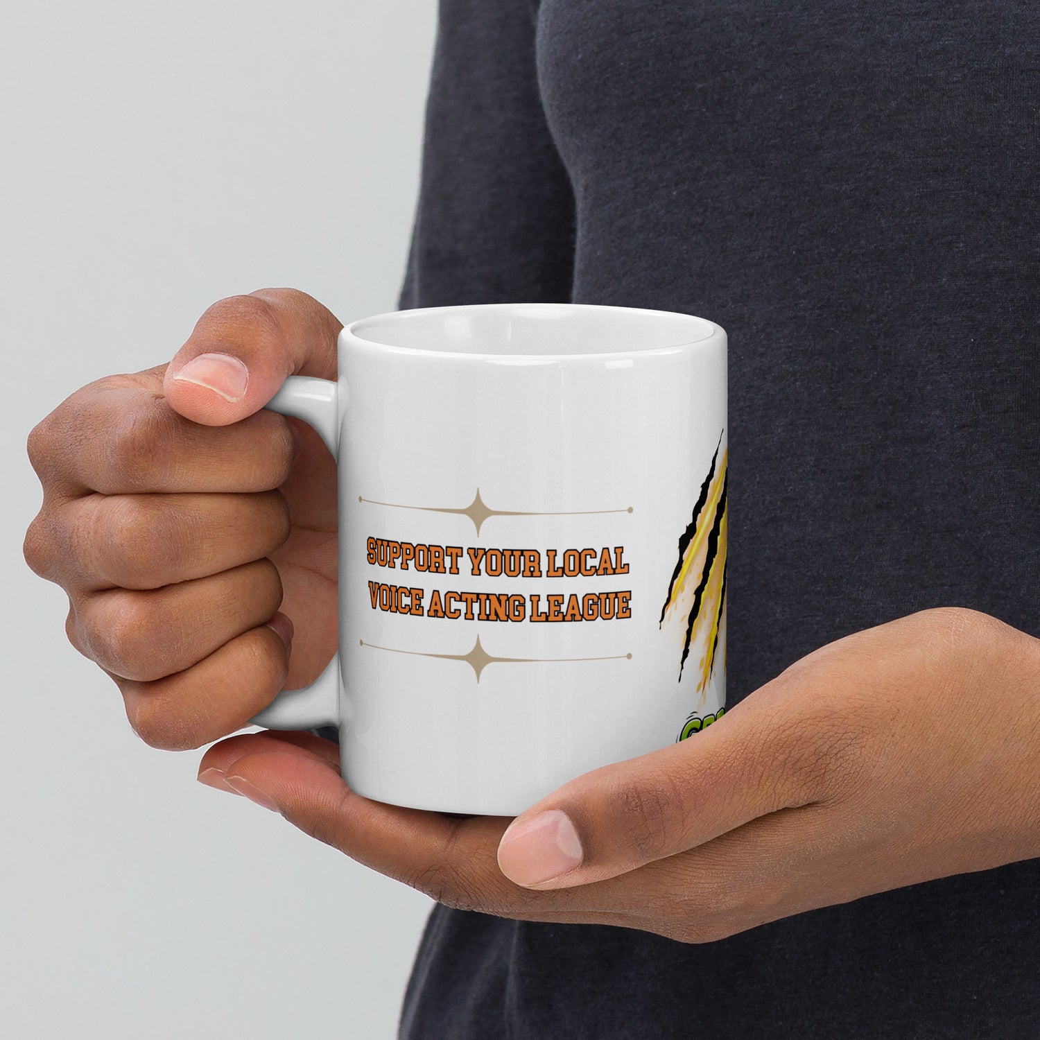 Our Voices Must Be Heard: Animation: White Glossy Mug