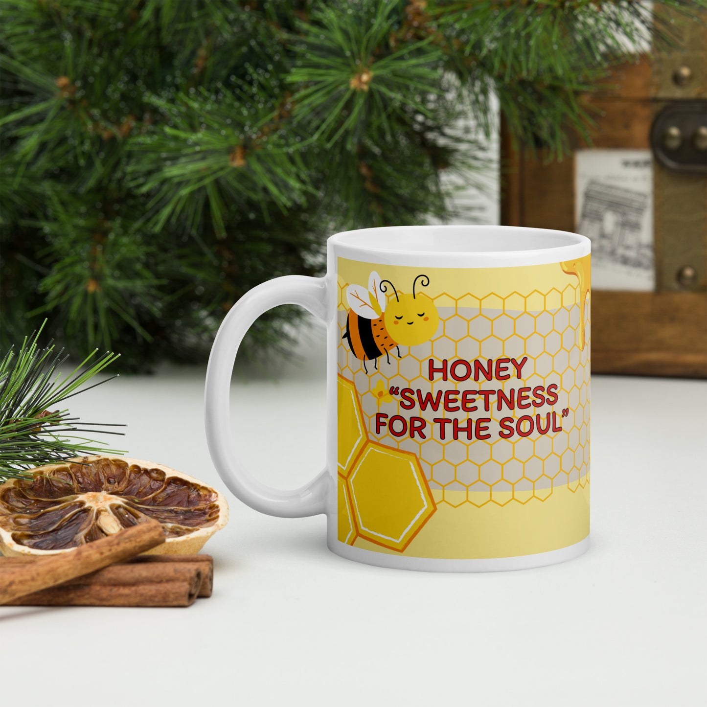 Beekeeper Honey: Classic White Glossy Ceramic Mug