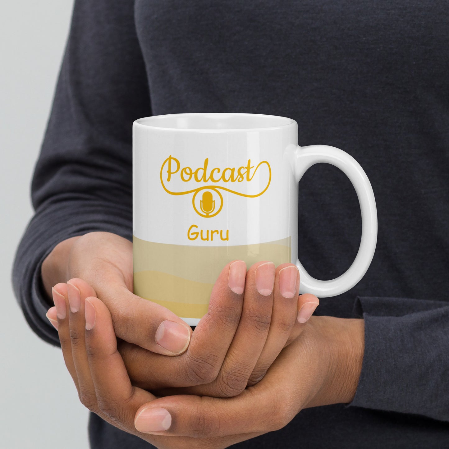 Podcast Guru Classic White Glossy Mug