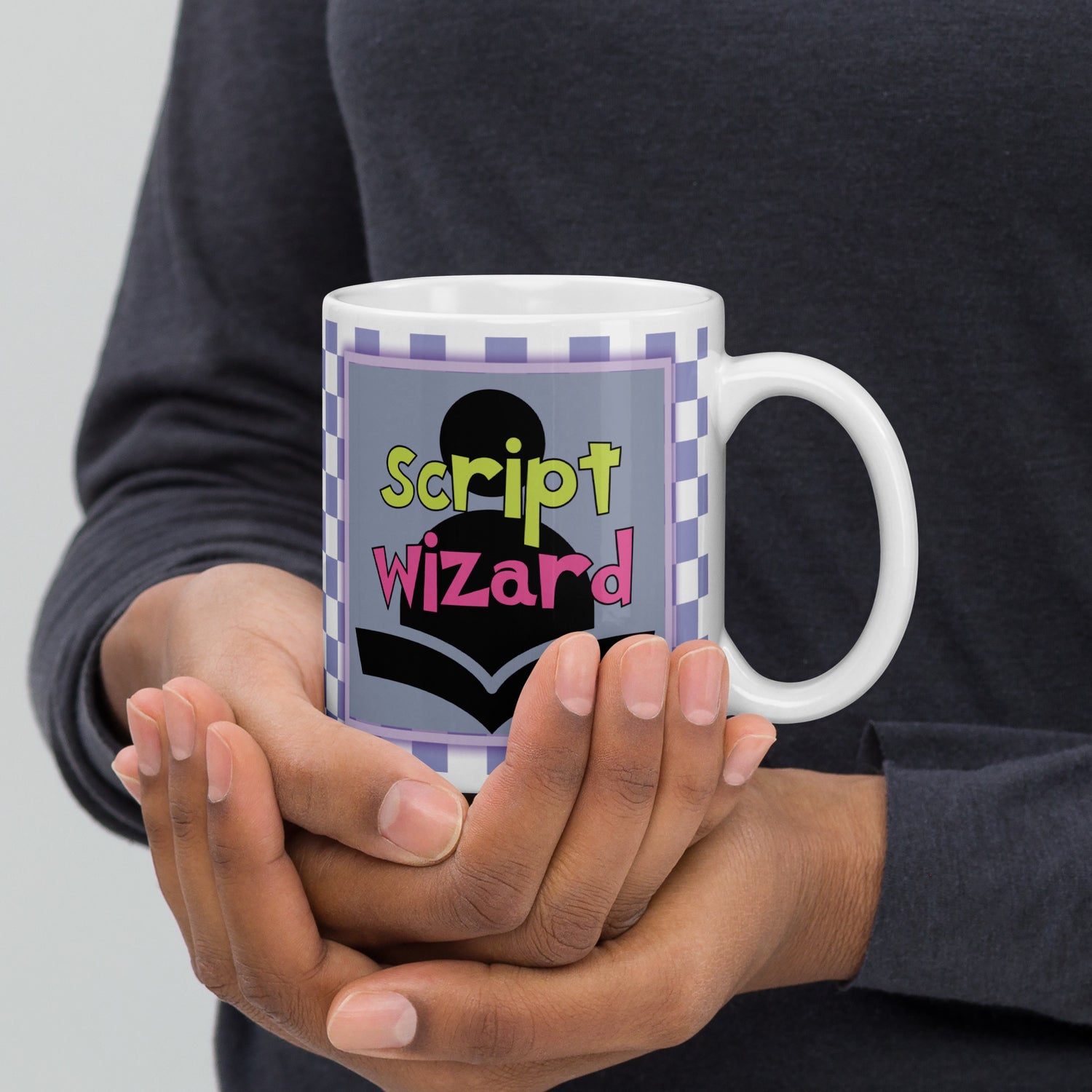 Script Wizard White Glossy Mug