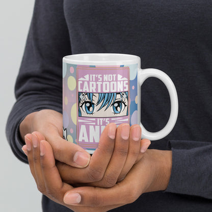 Anime Kawaii Cute White Glossy Mug