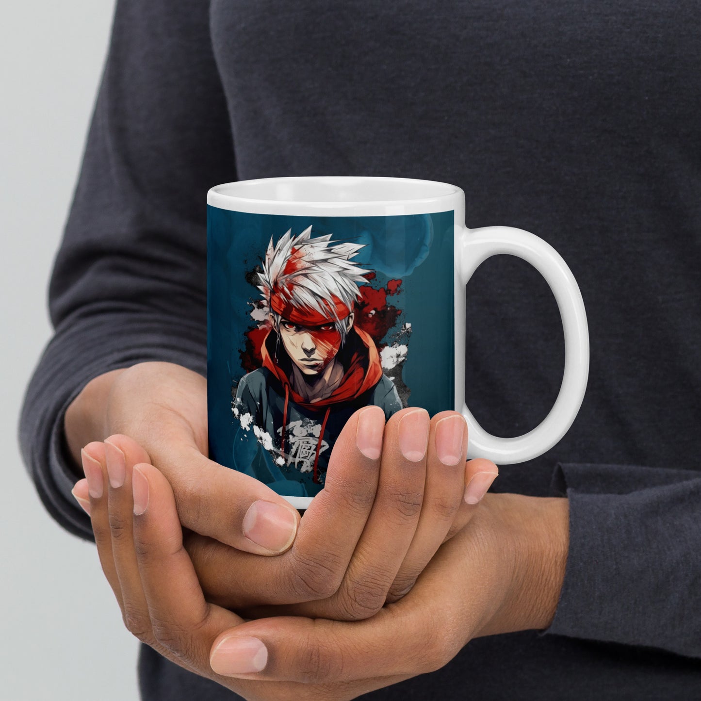 Moody Broody Anime White Glossy Mug