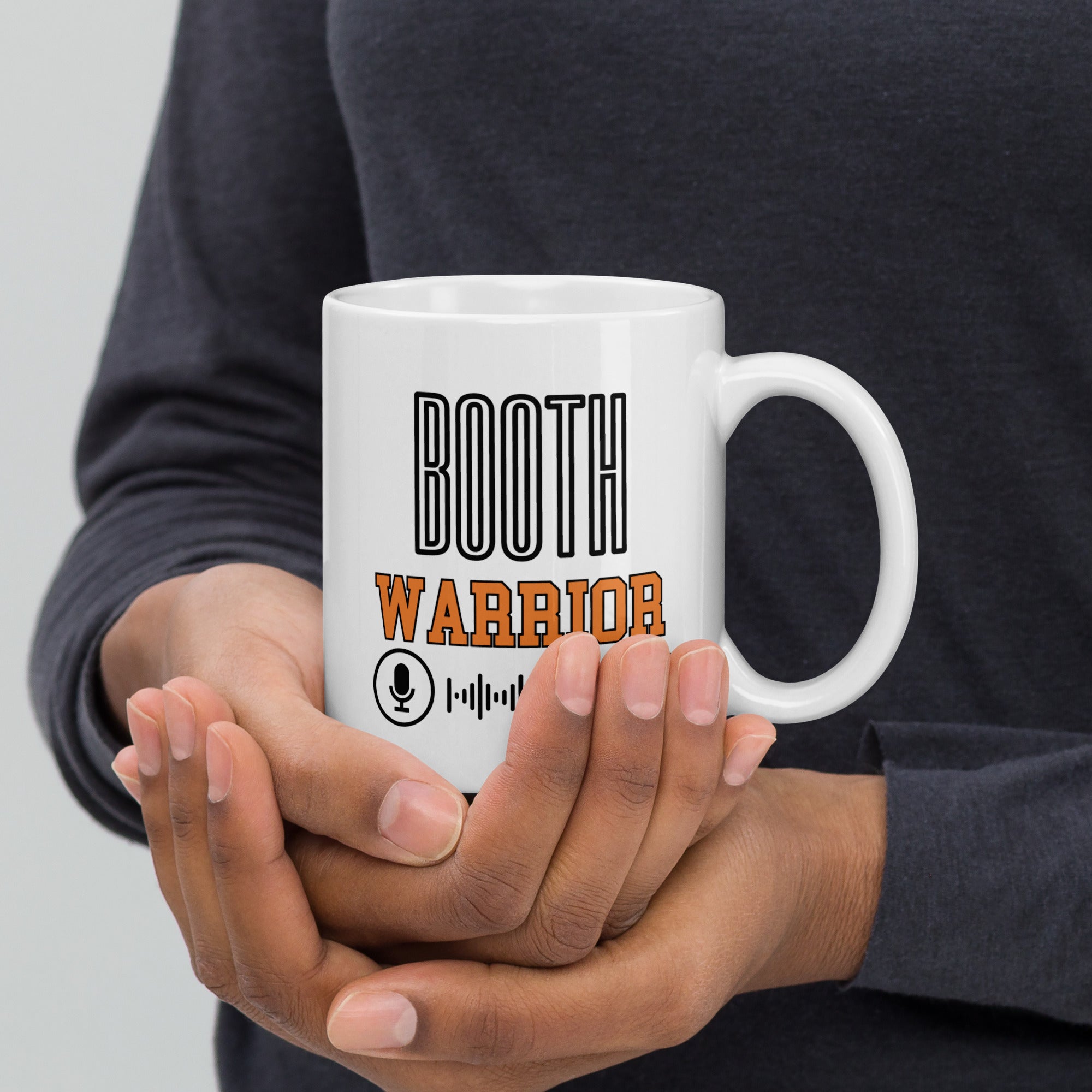 Booth Warrior Orange: Classic Ceramic White Glossy Mug