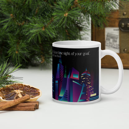 City Lights: Classic White Glossy Ceramic Mug