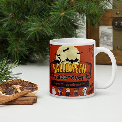 Halloween Voice Over Actor: Classic White Glossy Ceramic Mug