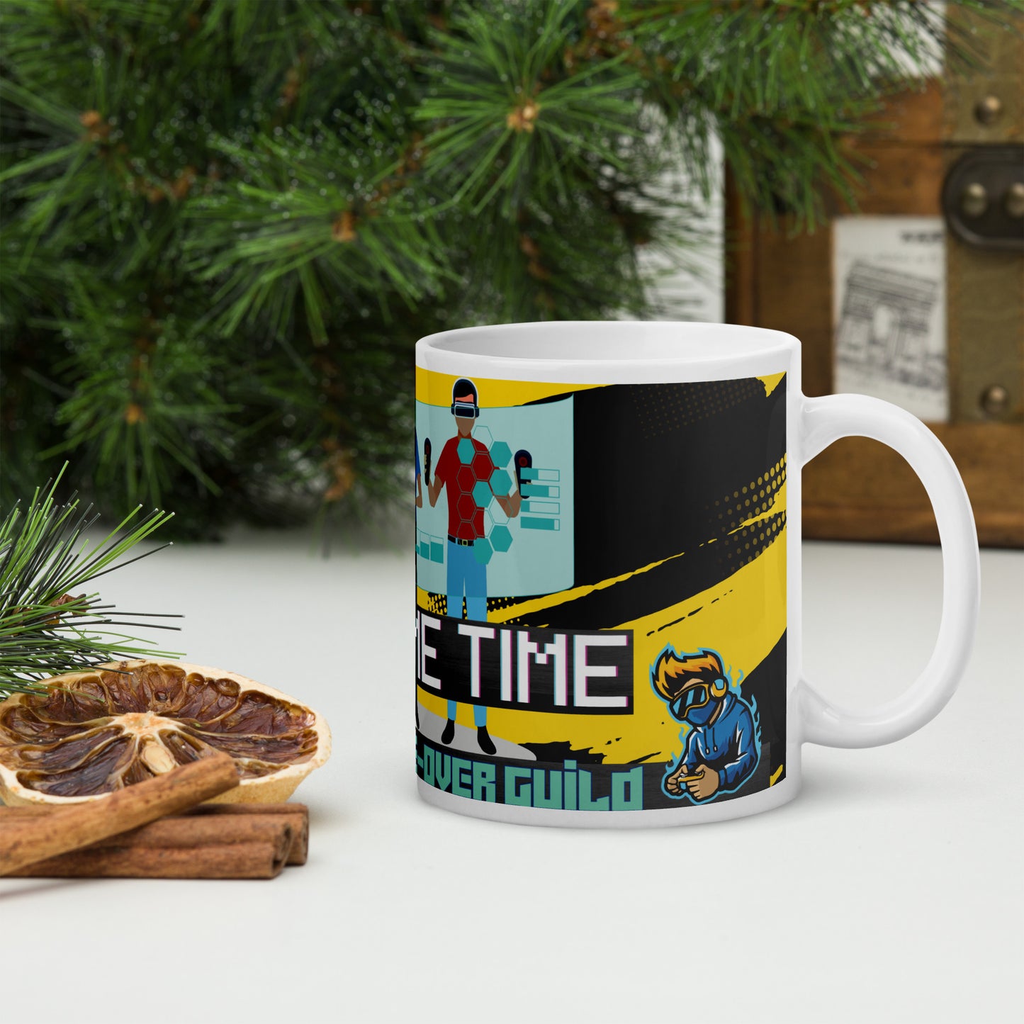 It's Game Time: Gamer Voice Over Actor: Classic White Glossy Ceramic Mug