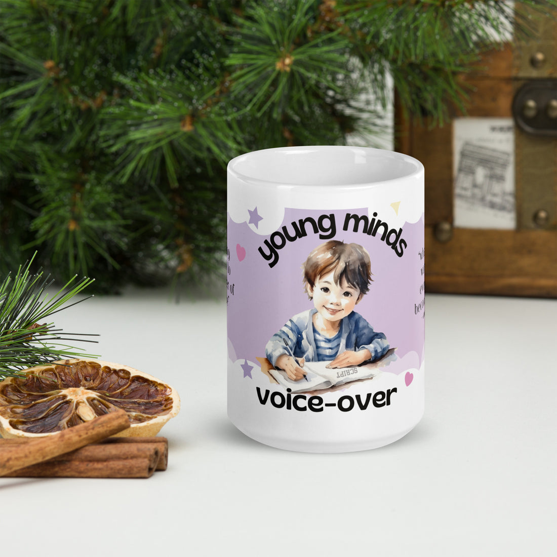 Anime Young Minds: Classic White Glossy Ceramic Mug