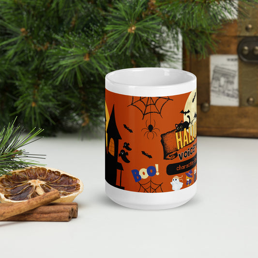 Halloween Voice Over Actor: Classic White Glossy Ceramic Mug