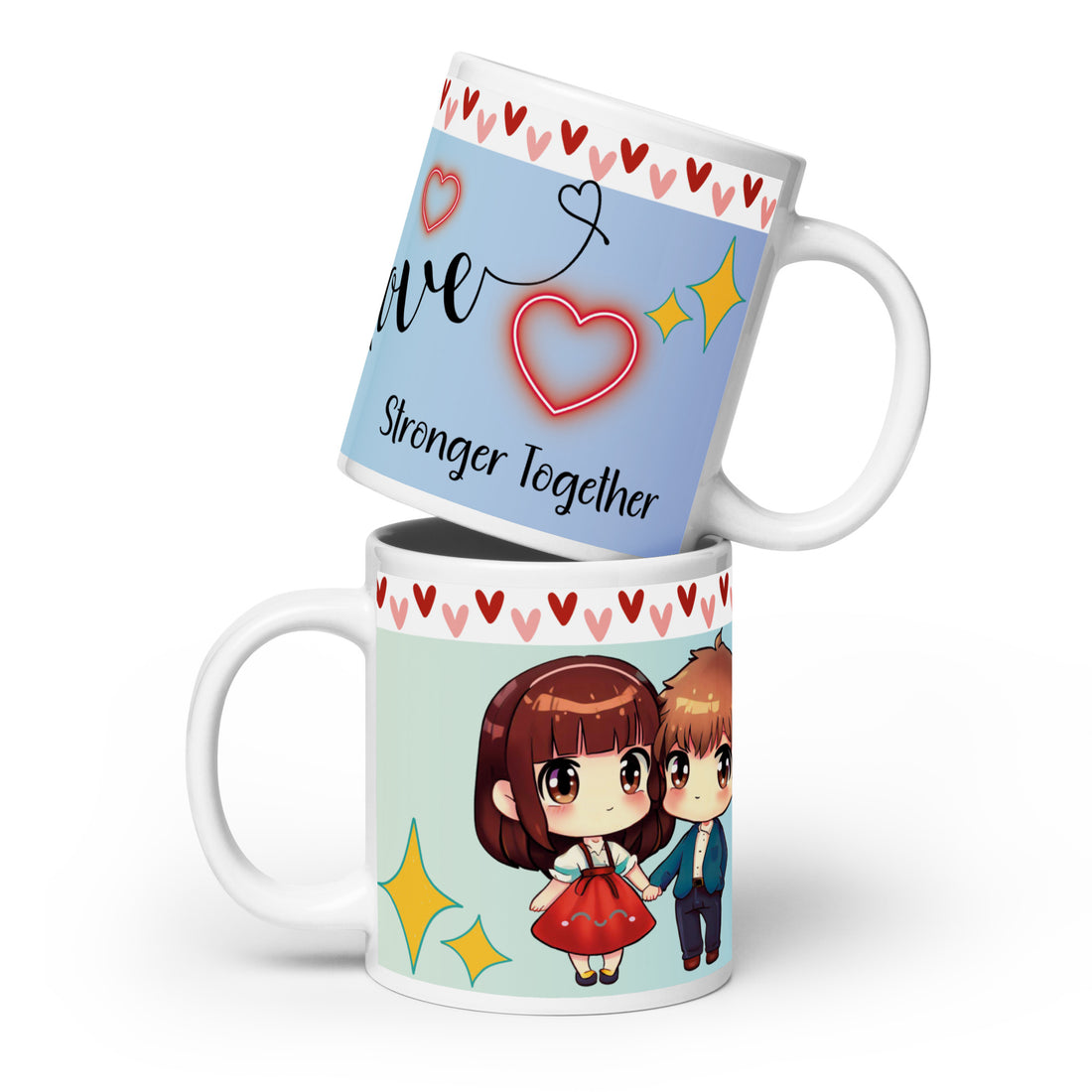 Anime Voice Over &quot;Love&quot;: Classic Ceramic White Glossy Mug