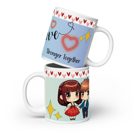 Anime Voice Over "Love": Classic Ceramic White Glossy Mug