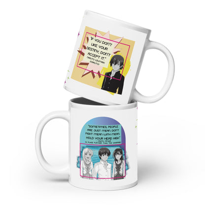 Anime Voice Over &quot;Quotes&quot;: Classic Ceramic White Glossy Mug