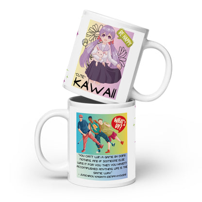 Anime Voice Over &quot;Quotes&quot;: Classic Ceramic White Glossy Mug