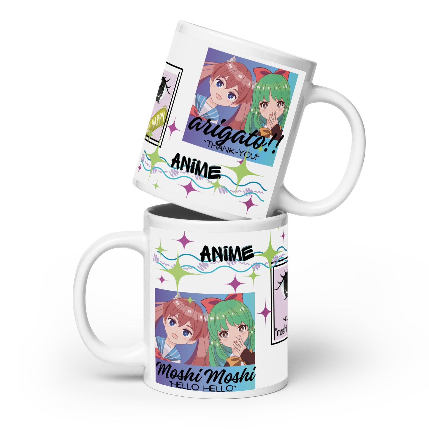 Anime Voice Over "Quotes": Classic Ceramic White Glossy Mug