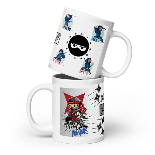 Ninja Power Voice Over: Classic Ceramic White Glossy Mug