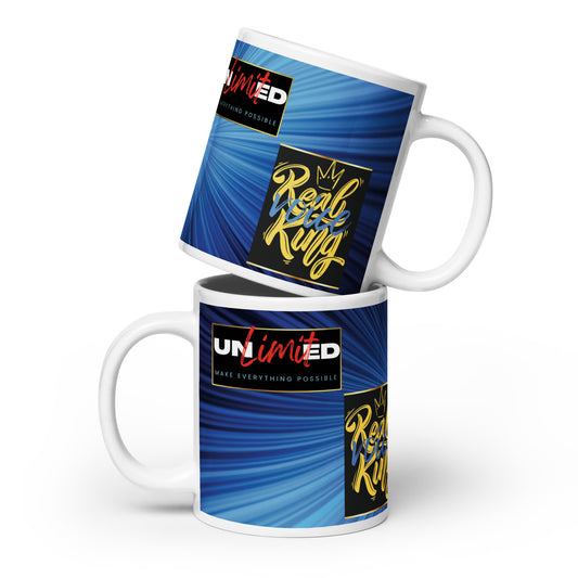 Voice Over "Unlimited Voice": Classic Ceramic White Glossy Mug